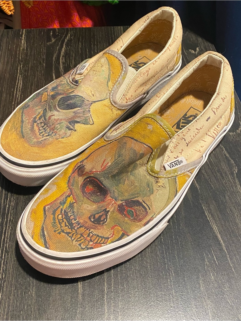 Vincent Van Gogh x Vans Slip-On 'Skull' released as limited edition sz 7.5